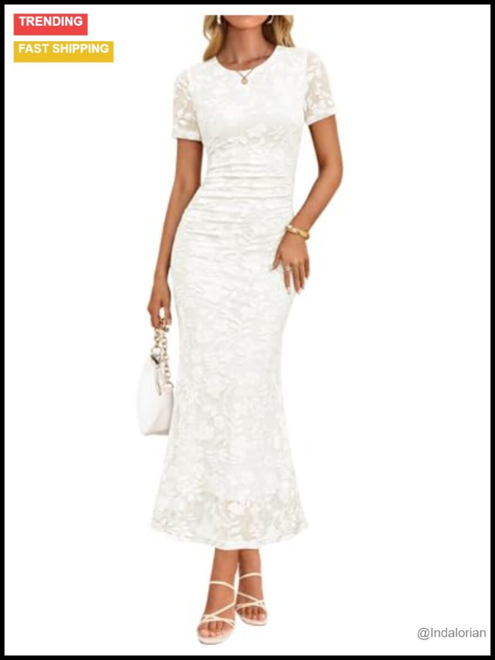 Womens Floral Mesh Bodycon Maxi Dress Short Sleeve Formal Cocktail